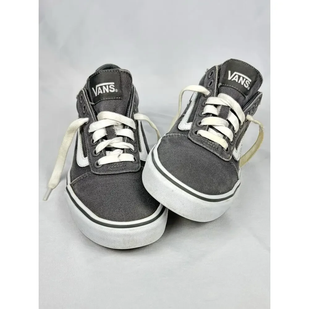 Vans Old Skool Off The Wall Sneakers Mens Sz US 8 Gray Canvas Skate Shoes 500714
